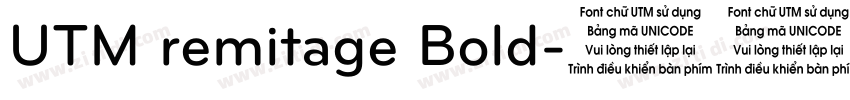 UTM remitage Bold字体转换